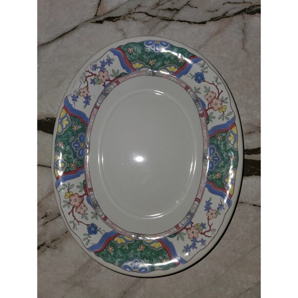 Mikasa Provincial China CV900‎ Villa Medici Gravy Boat & Matching Plate Vintage - Picture 10 of 10